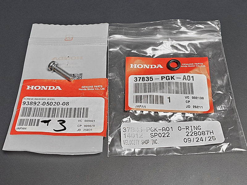 OEM Honda K-Series Map Sensor Screw and O-Ring Kit in Honda Packaging
