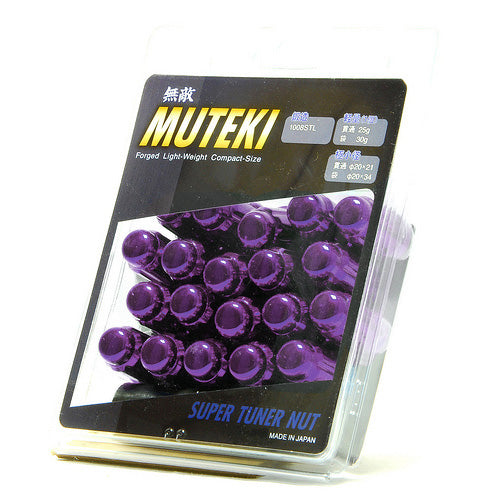 Wheel Mate Muteki Closed End Lug Nuts - Purple 12x1.50