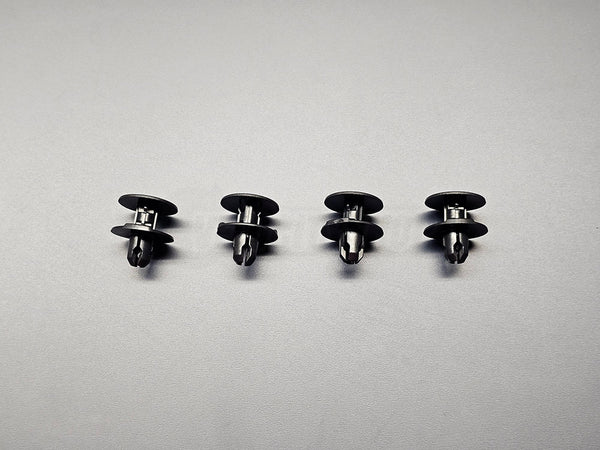 OEM Front Fender Retainer Clips 20mm dia. Flange / 8mm dia. expanding legs (4-pieces)