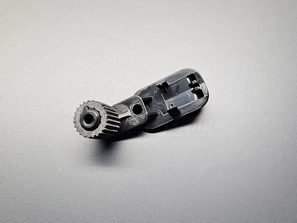 Close-up view of OEM Honda part 77508-SX0-000 hinge arm