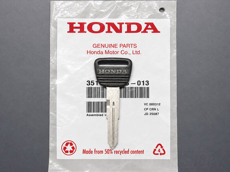 Genuine OEM Honda 90s blank key for Civic CRX and del Sol