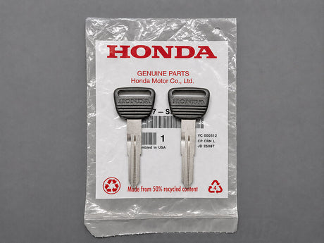Genuine OEM Honda 90s blank key set for Civic CRX and del Sol