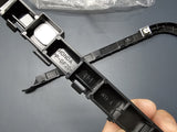 Close-up of OEM bumper spacer bracket 71593-SNA-A02 and 71598-SNA-A02