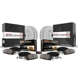 PowerStop KOE7605 front and rear brake rotor and ceramic pad kit for Lexus NX