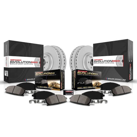 PowerStop KOE7605 front and rear brake rotor and ceramic pad kit for Lexus NX