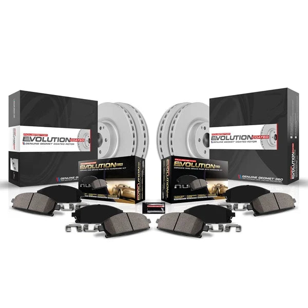 PowerStop KOE7605 front and rear brake rotor and ceramic pad kit for Lexus NX
