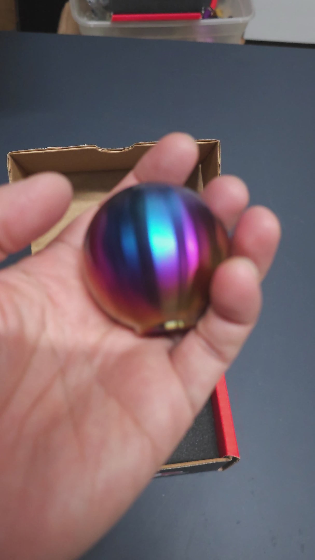 Blox 490 Spherical Shift Knob Neo Finish 10 x 1.25mm video view, multi angles