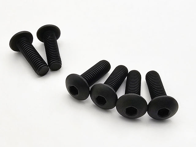 Set Screw Rounded Head Black Stainless Round Head Steering Wheel Screws 6pcs/set – Velocity Shop