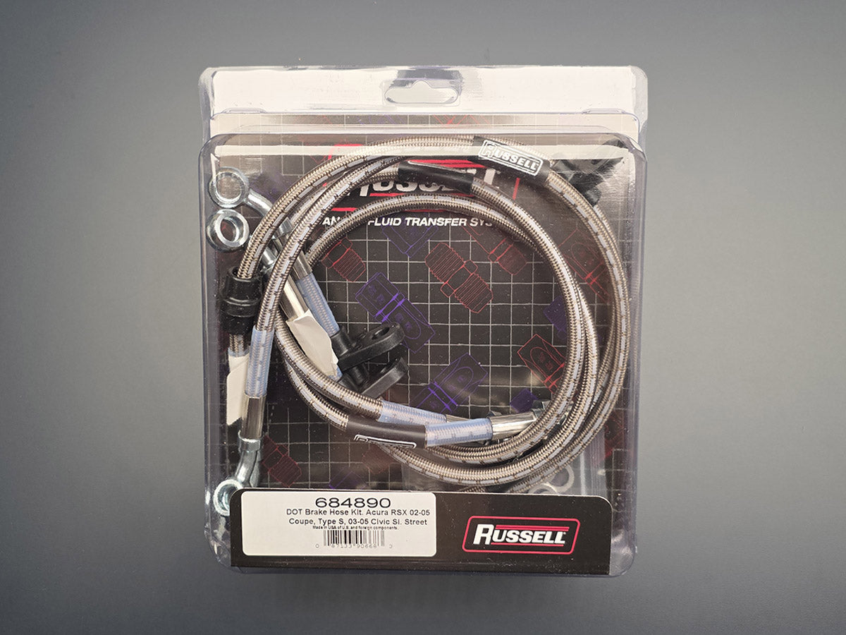 Russell 684890 stainless steel brake line kit for Acura RSX