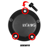 Konig Cap Screw Set Pack of 3 (Black) For CAPFFB - Flow Formed