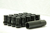 Wheel Mate Muteki SR35 Close End Lug Nuts w/ Lock Set - Black 12x1.25 35mm