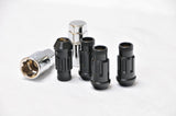 Wheel Mate Muteki SR48 Open End Locking Lug Nut Set of 4 - Black 12x1.25 48mm