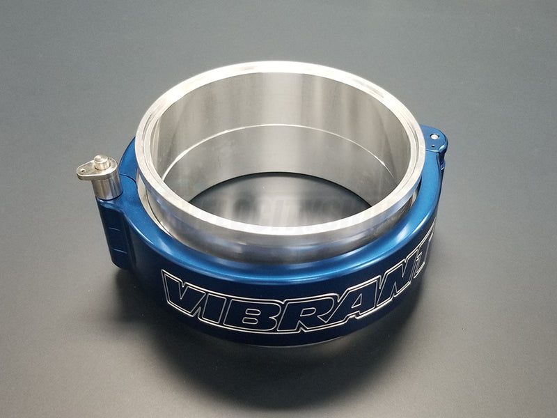 3.5 inch turbo intercooler clamp blue anodized Vibrant