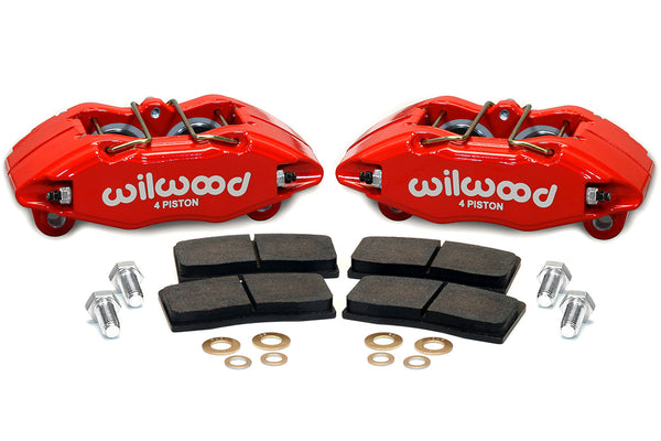 Wilwood Forged DPHA 4-Piston Front Caliper Kit – Red, Honda/Acura 262mm Rotor