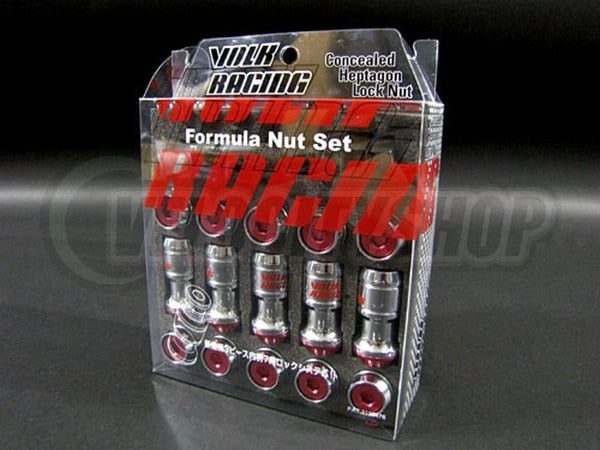 Volk Racing Formula Lug Nuts Red 12x1.5 (Clearance Item, last 1 left)