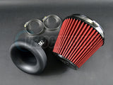 Blox 3 Inch Velocity Stack Composite w/ Air Filter, Silicone Coupler