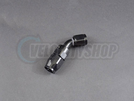 Russell 45 Degree 6AN Hose End Fitting Black