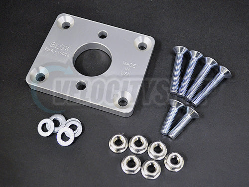 Blox Racing Brake Booster Elimi-Plate Silver