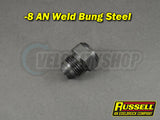 Russell -8 AN Weld Bung Steel