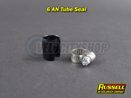 Russell 6 AN Tube Seal Fitting (Black)