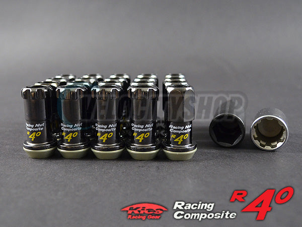 Project Kics R40 Racing Composite Lug Nuts 20 pcs 12x1.5mm thread