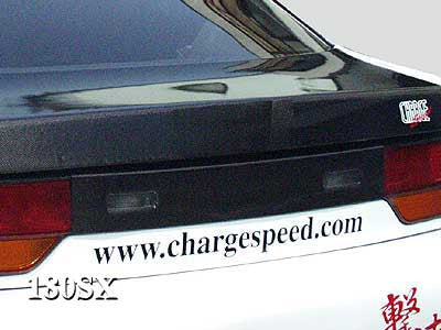 CS702RGZC - Charge Speed 1989-1992 Nissan 240SX RPS-13 Hatchback Carbon Rear Center Garnish Cover Zenki & Chuki Only