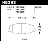 Hawk 15 Honda Accord Race Front DTC-30 Brake Pads