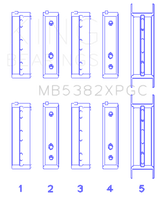 King Subaru EJ20 / EJ22/ EJ25 (Including Turbo) Coated Crankshaft Main Bearing Set