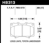 Hawk LTS Street Brake Pads | HB313Y.685