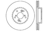 StopTech 99-08 Acura TL (STD Caliber) / 01-03 CL / 04-09 TSX Cross Drilled Left Front Rotor