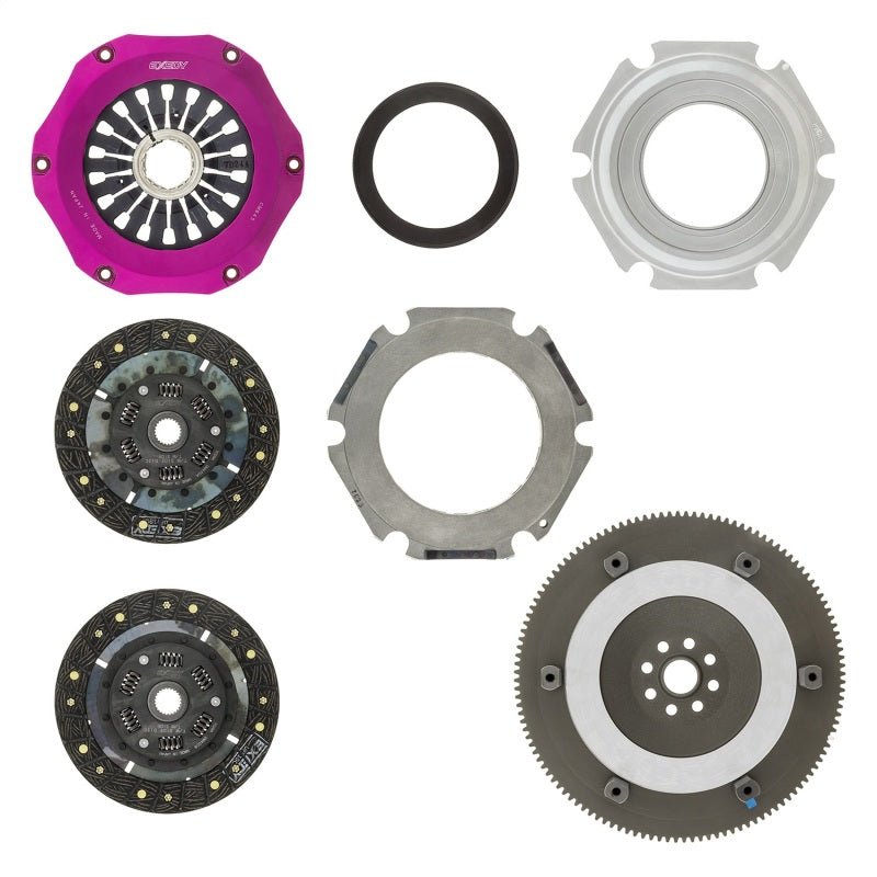 Exedy 04-17 Subaru WRX STI EJ255/EJ257 2.5L Twin-Organic Clutch Kit | FM022SDF