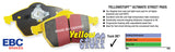 EBC yellow brake pads product data
