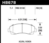 Hawk Performance Ceramic Front Brake Pads HB678Z.709 | HB678Z.709