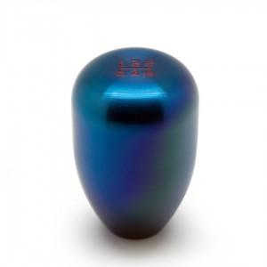 Blox BILLET SHIFT KNOB TYPE-R STYLE 6-SPEED "Original" 6-Speed Billet Shift Knob, Torch Blue 12x1.25mm