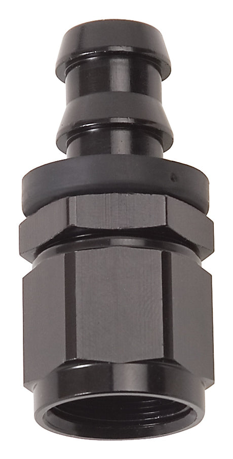 624013 | HOSE END TWIST LOK STRAIGHT -6 BLK ANODIZED