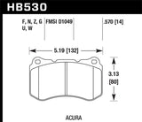 Hawk Performance Ceramic Street Front Brake Pads | HB530Z.570