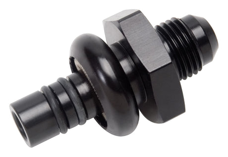 640873 | FORD EFI FITTING RETURN SIDE TO -6 AN FITTING BLK ANODIZE