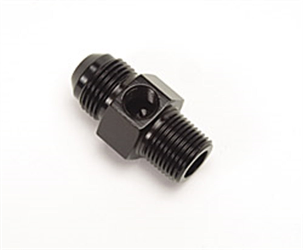 670083 | FLARE #8 X 3/8 NPT W/ 1/8 FEMALE NPT - BLACK