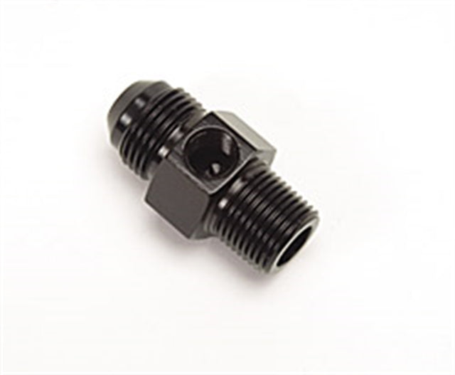 670083 | FLARE #8 X 3/8 NPT W/ 1/8 FEMALE NPT - BLACK