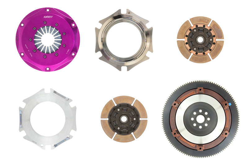 Exedy 2006-2006 Saab 9-2X Aero H4 Hyper Twin Cerametallic Clutch Sprung Center Disc Push Type Cover | FM032SD