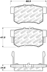 StopTech Street Select Brake Pads - Front/Rear