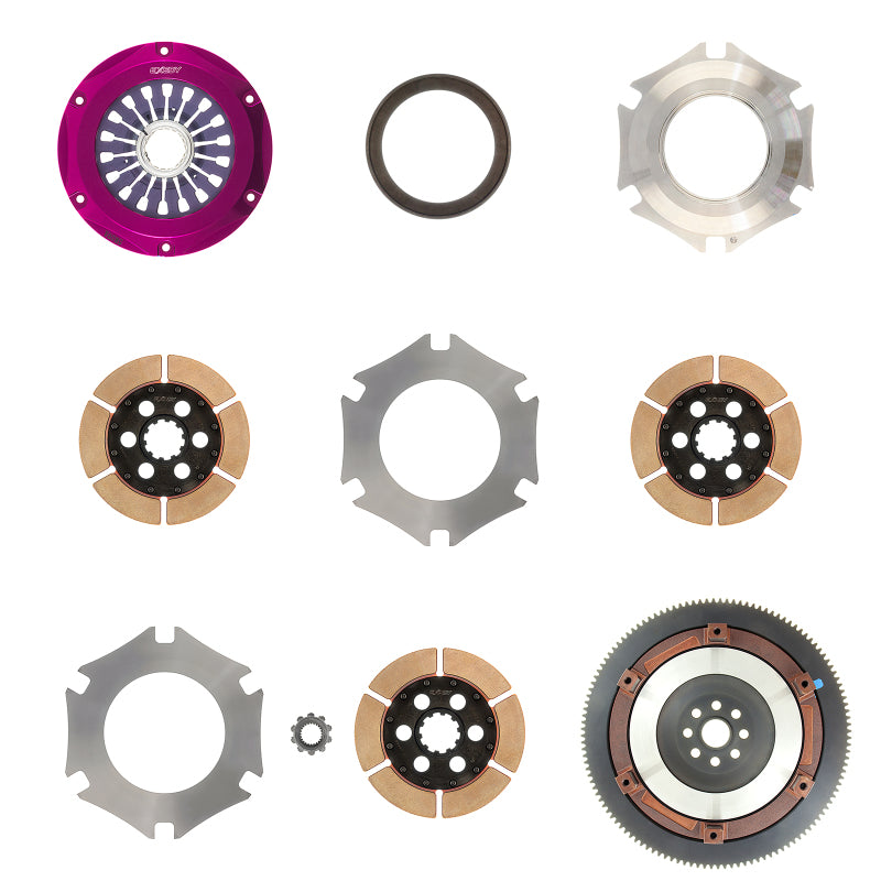 Exedy 2004-2014 Subaru Impreza WRX STI H4 Hyper Triple Cerametallic Clutch Rigid Disc Pull Type | FM023SB