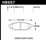 Hawk HPS Street Brake Pads | HB557F.545