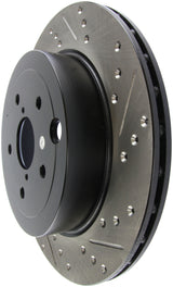 StopTech 08+ Subaru STI (Will Not Fit 05-07) Slotted & Drilled Sport Brake Rotor