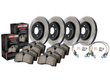 Front and Rear Brake Package Slotted Rotors, Pads, Brake Lines for Scion FR-S | 13-20 BRZ