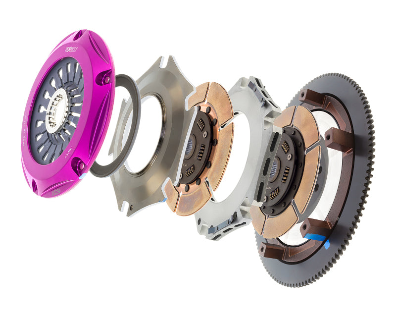 Exedy 2004-2014 Subaru Impreza WRX STI H4 Hyper Twin Cerametallic Clutch Sprung Center Disc Pull | FM022HD