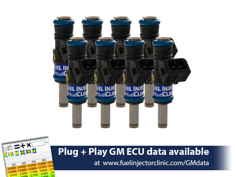 IS303-1200H | Fuel Injector Clinic Injector Set (High-Z) 1200cc (130 lbs/hr at OE 58 PSI fuel pressure) for LS3, LS7, LSA, L76, L92, and L99 engines