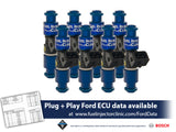 IS402-1650H | Fuel Injector Clinic Injector Set (High-Z) 1650cc (160 lbs/hr at 43.5 PSI fuel pressure) for Mustang GT (1987-2004)/ Cobra (1993-1998)