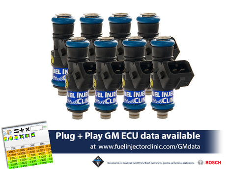 IS303-1650H | Fuel Injector Clinic Injector Set (High-Z) 1650cc (180 lbs/hr at OE 58 PSI fuel pressure) for LS3, LS7, L76, L92, and L99 engines