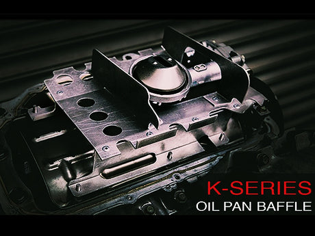 Blox Racing K-Series Oil Pan Baffle K20A2 K20Z1 RSX Type S Installed